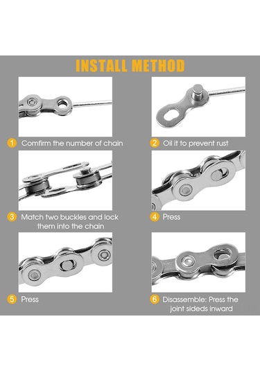 Hombey Ybn D10s 10 Vites Bisiklet Zinciri, Karbon Çelik, 116 Baglanti, Shimano/sram Uyumlu, Hizli Kayma, Anti-koroziv Siyah Çok Renkli