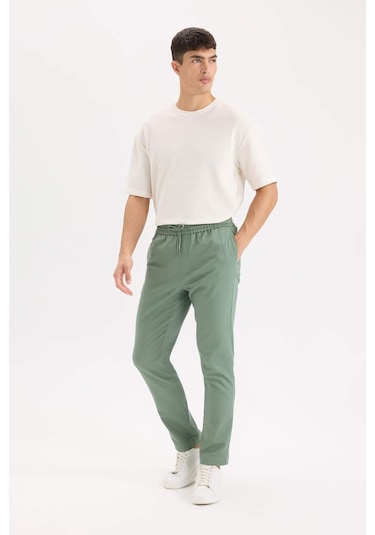 DeFacto Yazlık Jogger Pantolon Beli Bağcıklı Cepli D5966AX25SPGN457