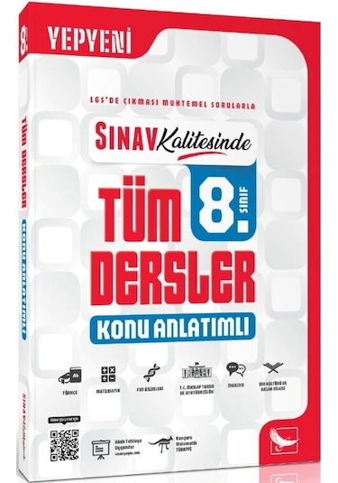 Sınav 8. Sınıf Lgs Tüm Dersler Sınav Kalitesinde Konu Anlatımlı S