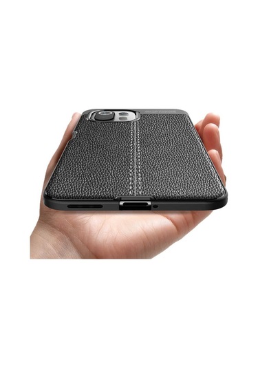 Xiaomi Mi 11 Lite Kılıf Zore Niss Deri Desenli Silikon Kılıf