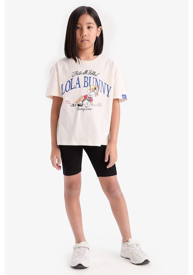 DeFacto Kız Çocuk Kısa Boy Tayt B5591A825SMBK81 Siyah DeFacto Kız Çocuk Kısa Boy Tayt B5591A825SMBK81 Siyah