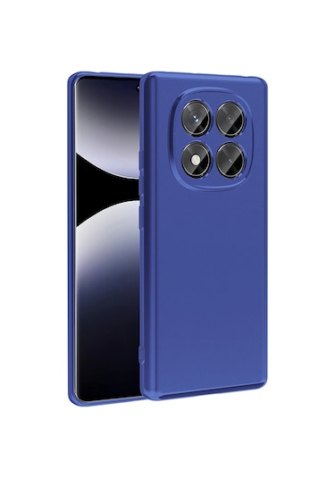 Xiaomi Redmi Note 14 Pro 4g Kılıf Zore Premier Silikon Kapak Saks Mavi