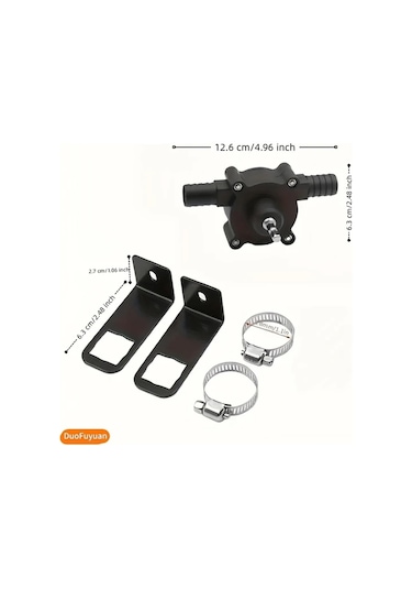 Chuangyinshop Portable Hand Pump Manuel Kendinden Emişli Pompa Su Benzin Yağ Dizel Transferi Ev Kuyu