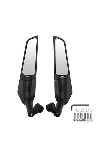 Neevoyu Motorcycle Universal Arka Görüş Aynası, Cnc Alüminyum, Hızlı Sürüş İçin Tasarlandı, Ayarı Kolay, Siyah, Spor Ve Cruiser Motosikletlere Uygun