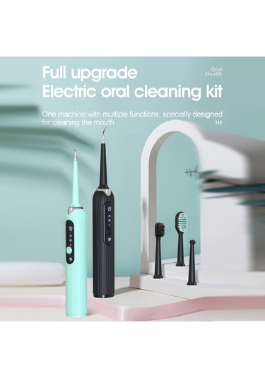 Suofeng Yüksek Frekanslı Şarj Edilebilir Diş Taşı Temizleyici - 4 Başlık & 3 Mod İle Profesyonel Ağız Bakımı