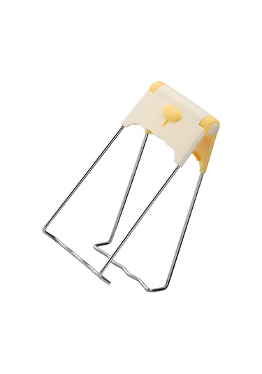 Plastik Metal Tabak Kelepçesi Profesyonel Ev Mutfak Ergonomik Tencere Sıcak Plaka Maşası Erkekler Kadınlar İçin Sarı