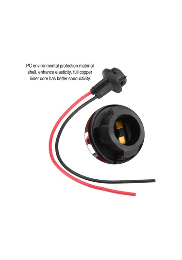 Springsun Motosiklet Elektrikli Araç Fari T10 Ampul Soketi, Tam Bakır Çekirdekli 15cm Kablo, 10 Adet, Kolay Kurulum, Ek Fari Ve Işık Modifikasyonu İçin