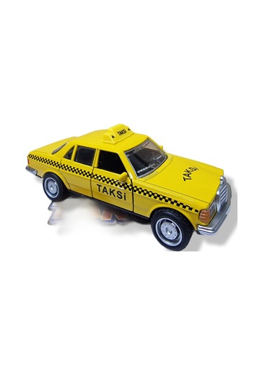 Metal Nostaljik Çek Bırak Taksi Model Araba Açılır Kapı Yumuşak Lastik 11 Cm