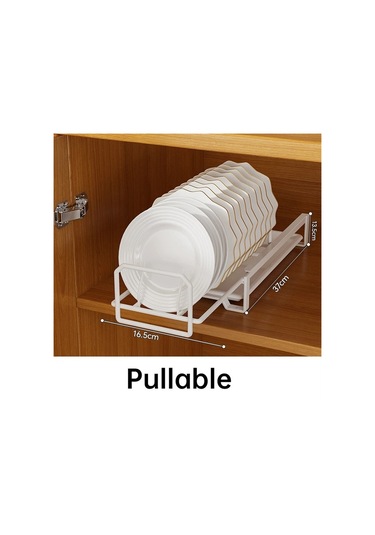 Ambition Beyaz - Çıkarılabilir Bulaşık Kurutma Rafı Tepsi Rafı