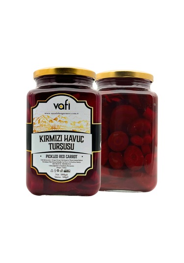Vafi Turşu Serisi Kırmızı Havuç Turşusu 1000cc-500gr-8485