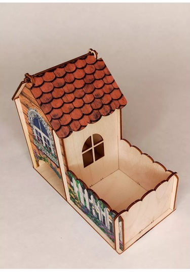 Woodiks Renkli Çay Evi Poşetler İçin Stand 200547339 Turuncu