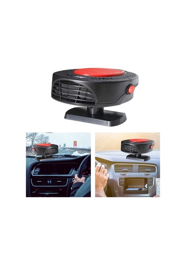 Suntek 150w Rv Çakmak Fişi 360 Döndürme Oto Isıtıcı 12v Kırmızı