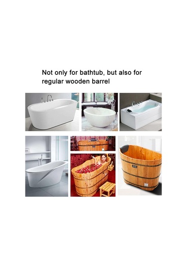 Sones Bambu Kaymaz Küvet Rafı Çok Amaçlı Raf, Renk: Beyaz Diğer