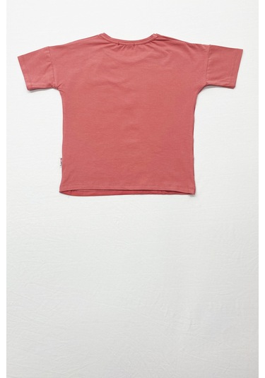 Kız Çocuk Eşofman Takımı Çizgili İspanyol Paça B17 Gülkurusu