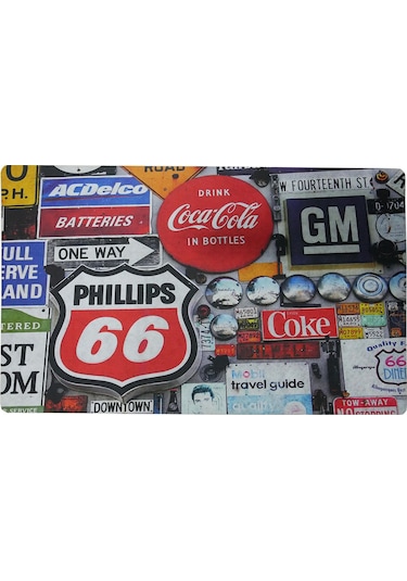 Tabela Temalı Kauçuk Kapı Önü Paspası