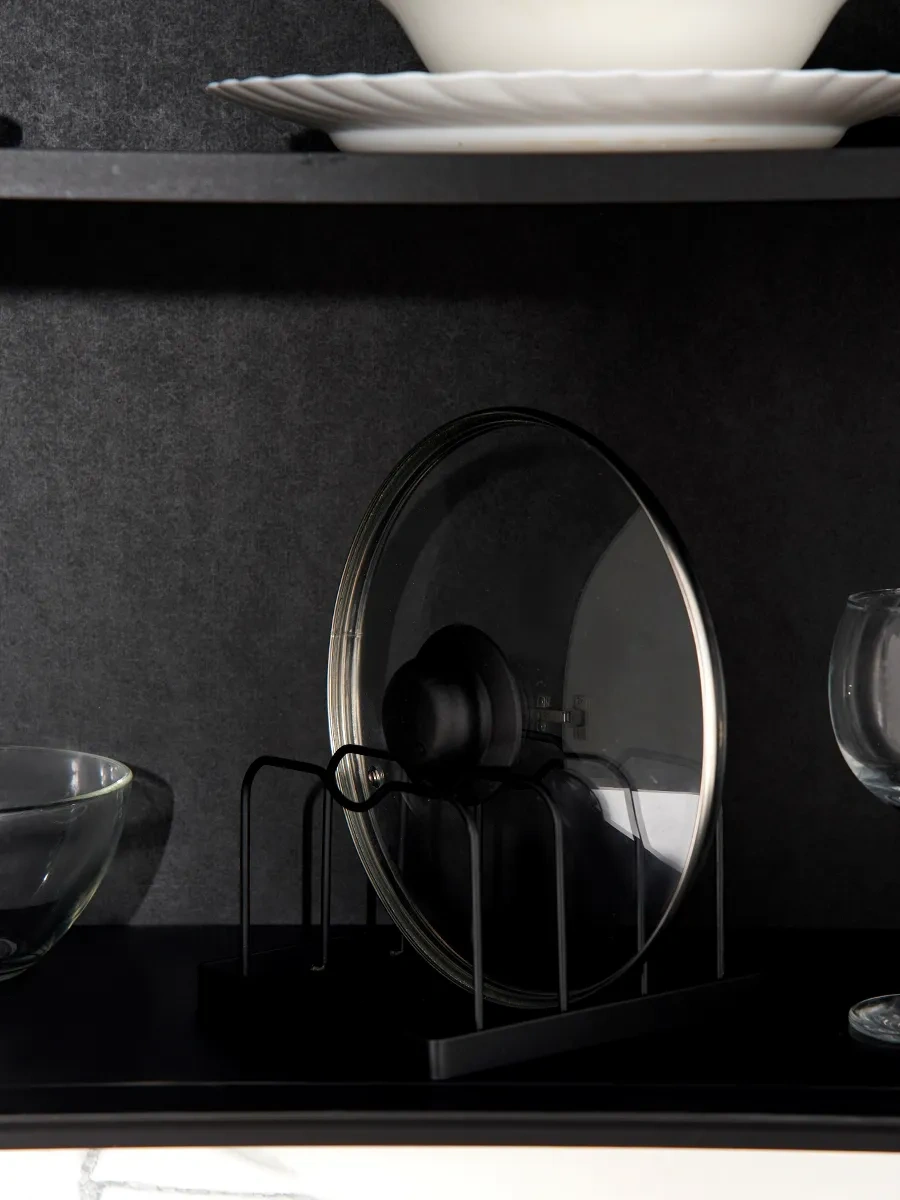 Dolana Mutfak İçin Tahta Ve Kapak Tutucu 116549574 Siyah