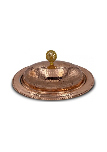 Sunumluk Kayık Model 35 Cm Bakır Kırmızı Kırmızı