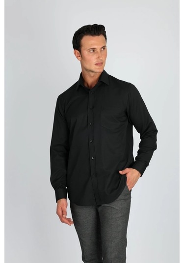 Lorenzo Mazzoli Gab R 500 Siyah Erkek Gömlek Siyah