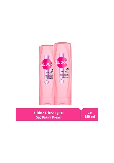 Elidor Saç Bakım Kremi Ultra Işıltı Yoğun Parlaklık 350 Ml X2