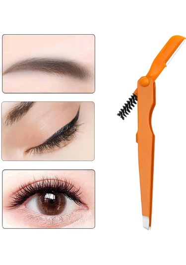 Dolıty Kaş Cımbızı Paslanmaz Alet 4mm Düz Uçlu Cımbız Turuncu