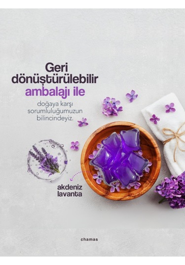 3'lü Tanışma Paketi - Kapsül Çamaşır Deterjanı Lavanta Kokulu - Kurutma Mendili - Yün Kurutma Topu Diğer