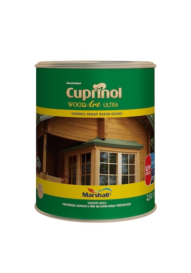 Marshall Cuprinol Vernik Renkli Ahşap Koruyucu 0,75 Lt Klasik Kestane