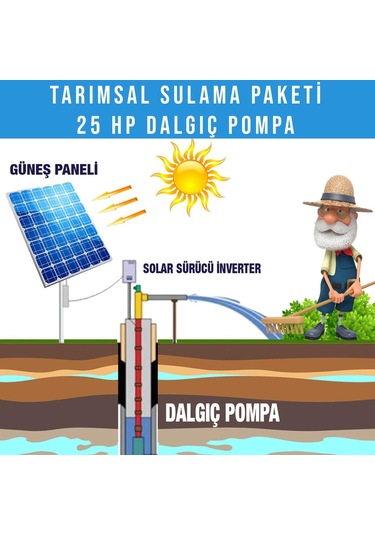 25hp Dalgıç Pompa Tarımsal Sulama Sistemi