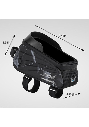 Padalink Bisiklet Ön Çerçeve Çantası: Su Geçirmez Eva Malzeme, 1.7l Kapasite, Çok Amaçlı, Akıllı Telefon Cebi Yeşil