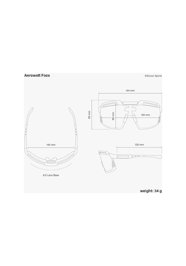 Scicon Aerowatt Foza Parlak Siyah - Aynalı Bronze / Ey38070200 Siyah