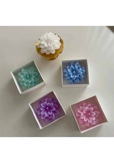 Yasemin Kokulu 5li Lotus Mum Seti