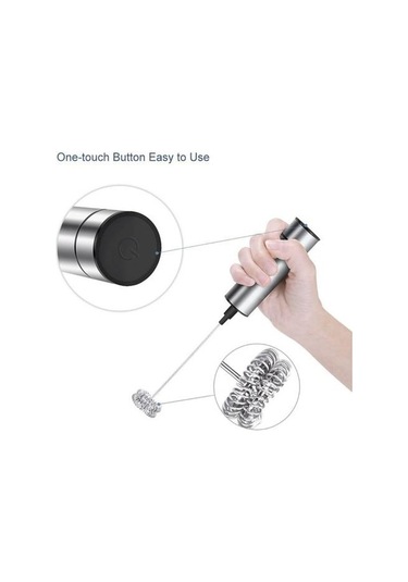 Soulader Elektrikli Süt Köpürtücü - Paslanmaz Çelik Çubuk İle Otomatik Süt Isıtıcı Ve Köpük Yapma Makinesi Evde Kafe Kalitesi Latte, Cappuccino, Sıcak Çikolata Hazırlama Aleti Gümüş