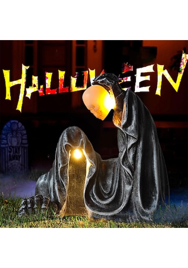 Homyl Azrail Heykeli Sanat Dekoru Cadılar Bayramı Dekorasyonu Küçük