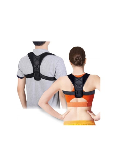 Deri Desenli Sırt Bel Korsesi