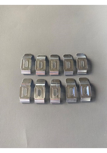 Zebra Stor Perde 10'lu Metal Montaj Apratı Gri