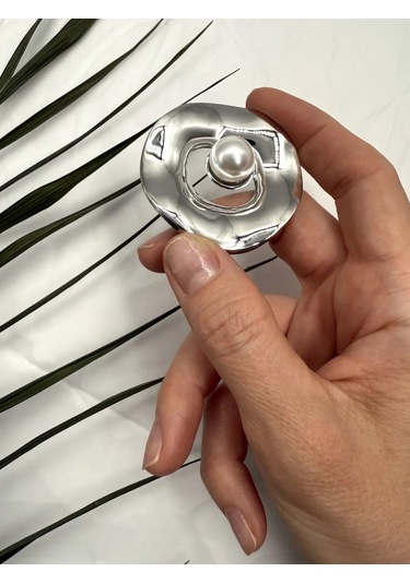 Best Price 34 Şık İnci Broş 370345888 Gri