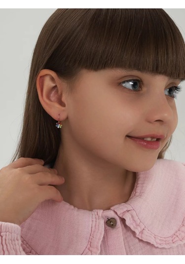 Serebranyj Dom 925 Ayar Gümüş Kaplama Küpeler Yaldızlı 30315850 Altın