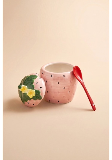 Karaca Strawberry Şekerlik 350 Ml Pembe