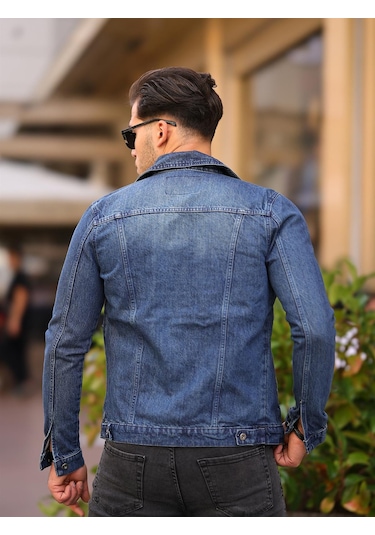 Mavi Renk Kot Ceket-1350 Açık Mavi