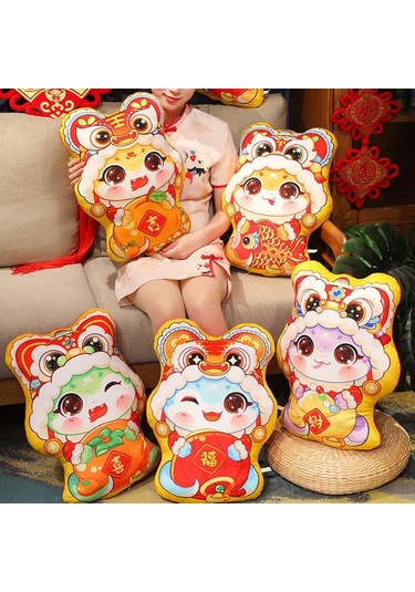 Suntek Yeni Yıl Atma Yastığı Dekoratif Yastık Yatak Koi Koi