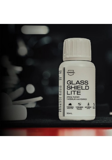 Nasiol Glasshield Lite 50ml Nano Yağmur Kaydırıcı Ve Cam Spreyi