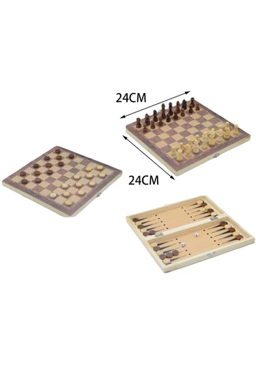 Dolıty Ahşap Satranç Eğitici Oyuncaklar Ev Seyahati Için Oyuncak