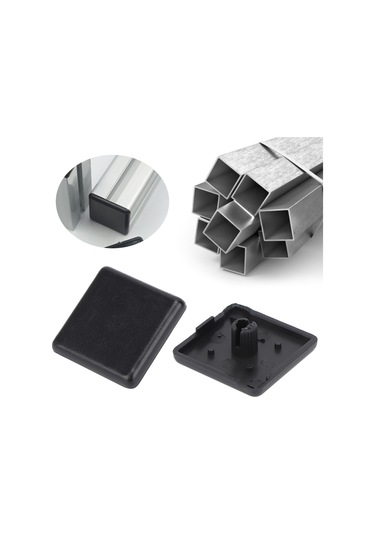 Yaozixa 50 Adet Siyah Plastik Uç Kapak, 2020/3030/4040 Standart Alüminyum Profil İçin Güvenli Ve Estetik Kaplama Siyah