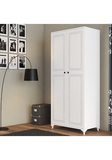 Moxen Mobilya D1 Askılı 2 Kapılı Dolap