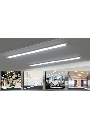 Lamptime 36W Led Bant Armatür Yatay 120Cm Gunışığı Işık 301338 Beyaz