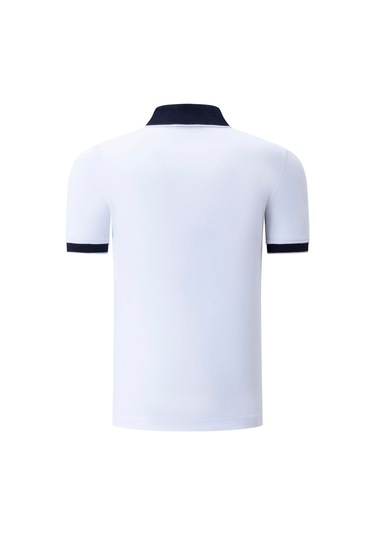 T8579 Dewberry Erkek T-shırt-düz Beyaz Düz Beyaz