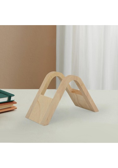 Suntek Fan Şekli Kahve Filtre Kağıdı Tutucu Raf Tezgah Üstü Ofis Stil A Ahşap Standı