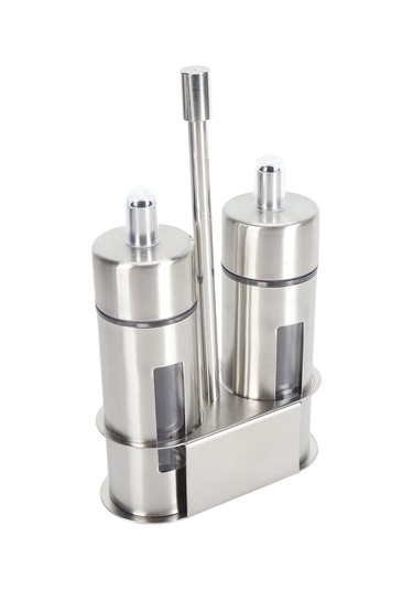 Ximistore9 304 Paslanmaz Çelik 80ml Çiftlü Yağ-sos Dispenseri Seti - Pencereli, Damlacık Önleyici, Masaüstü Zarfı Diğer