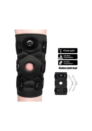 Conventions1 Patella Jel Pedli Ve Yan Stabilizatörlü İnce Dizlik Siyah