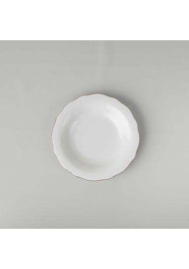 Linens Elegant Porselen Çukur Tabak 23 Cm Gold Gold