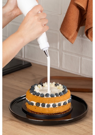 Porsima 3160 10 Parça Pasta Ve Tatlı Servis Seti Kek Pasta Şekillendirme Seti Beyaz Beyaz